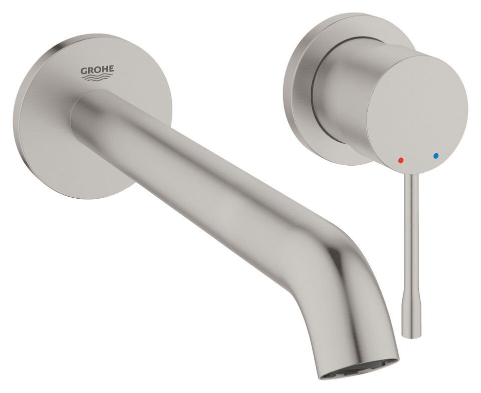 GROHE ESSENCE İKİ DELİKLİ LAVABO BATARYASI L-BOYUT SUPERSTEEL - 29193DC1