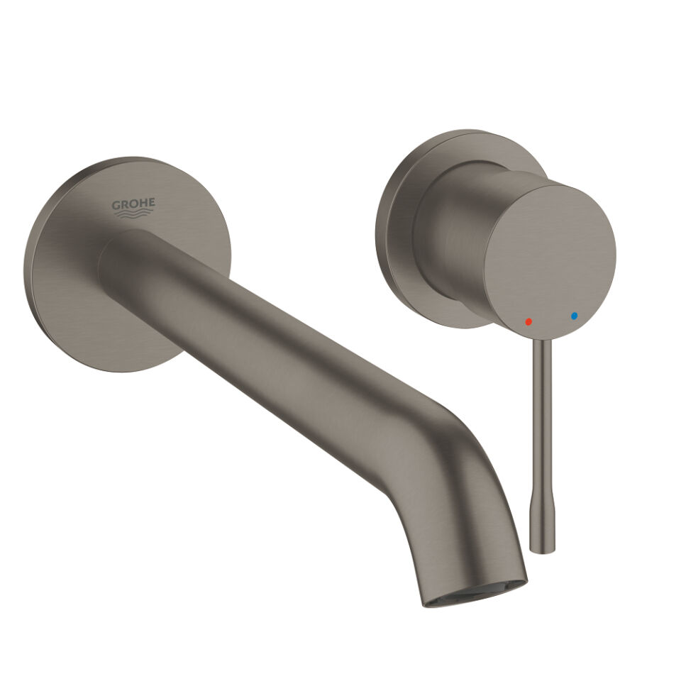 GROHE ESSENCE İKİ DELİKLİ LAVABO BATARYASI L-BOYUT FIRÇALANMIŞ HARD GRAPHİTE - 29193AL1