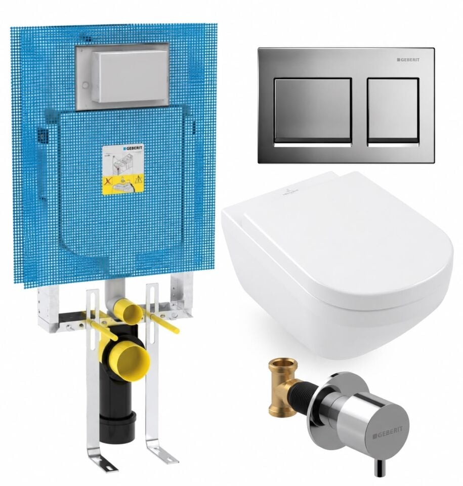 GEBERİT ALPHA GÖMME SET + V&B KLOZET