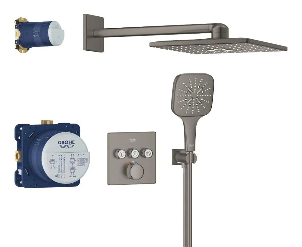 GROHTERM SMARTCONTROL 34864AL0 (FIRÇALI GRAFİT)