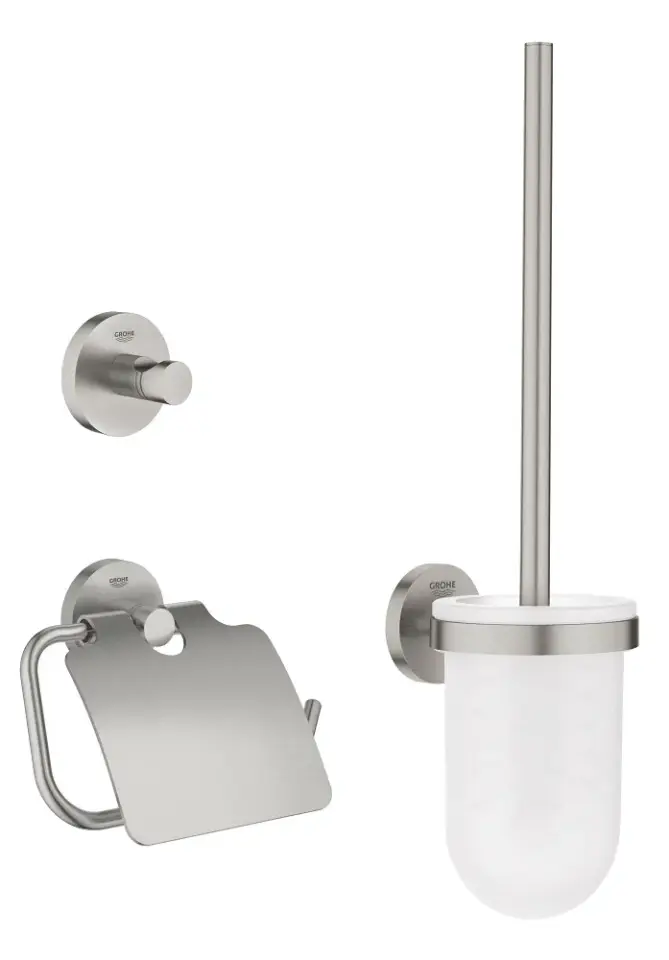GROHE ESSENTIALS CITY ÜÇLÜ AKSESUAR SETİ, PASLANMAZ ÇELİK/KROM