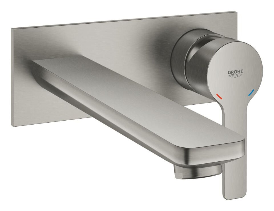GROHE LINEARE NEW İKİ DELİKLİ LAVABO BATARYASI SUPERSTEEL -23444DC1