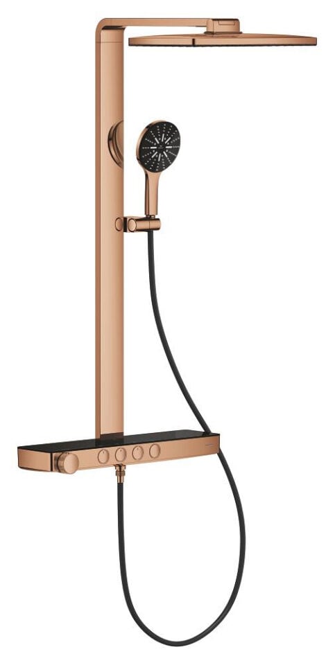 GROHE RAINSHOWER AQUA PURE TERMOSTATİK DUŞ SİSTEMİ, DUVARA MONTAJ – WARM SUNSET-100961DA00