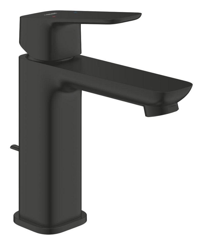 GROHE CUBEO TEK KUMANDALI LAVABO BATARYASI M BOYUT – MAT SİYAH