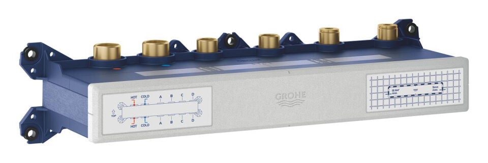 GROHE AQUA TILES ANKASTRE TERMOSTATİK MONTAJ GÖVDESİ 4 ÇIKIŞLI