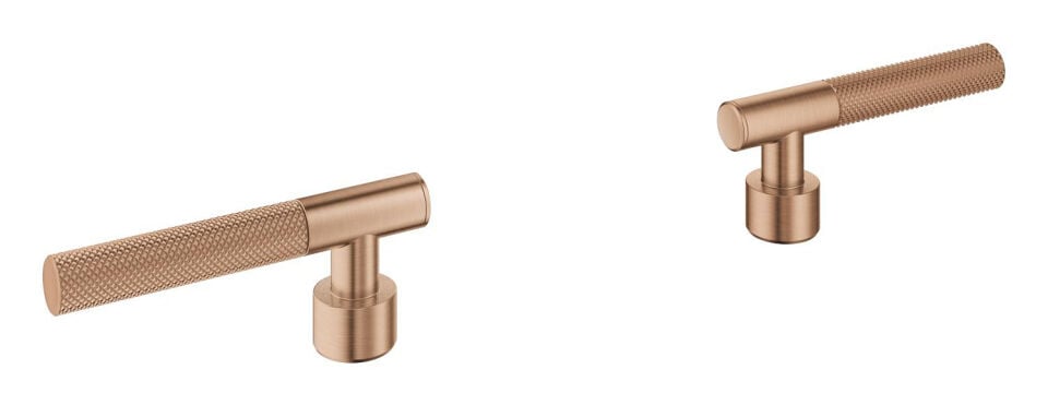 GROHE ATRIO PRIVATE COLLECTION TIRTIKLI ÇUBUK KUMANDA KOLU SETİ – FIRÇALANMIŞ WARM SUNSET