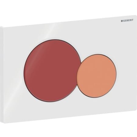 GEBERIT SIGMA01 ROUND KUMANDA KAPAĞI – KIRMIZI / TURUNCU