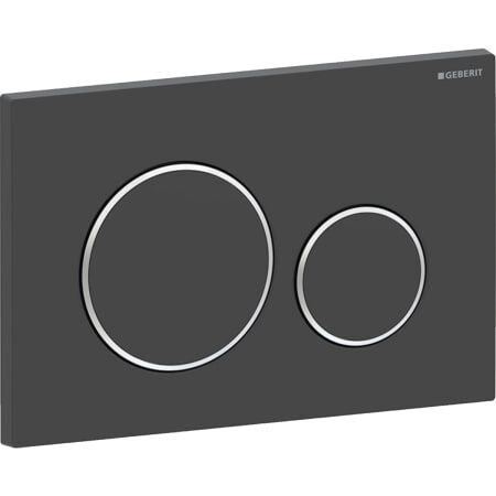 GEBERIT SIGMA20 ROUND KUMANDA KAPAĞI MAT SIYAH / PARLAK / MAT SIYAH - 115.882.14.1