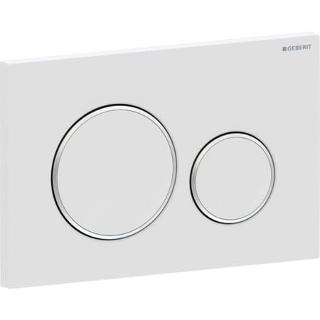 GEBERIT SIGMA20 ROUND KUMANDA KAPAĞI – MAT BEYAZ / PARLAK / MAT BEYAZ