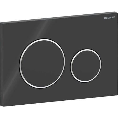 GEBERIT SIGMA20 ROUND KUMANDA KAPAĞI – SIYAH / PARLAK / SIYAH