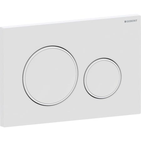 GEBERIT SIGMA20 ROUND KUMANDA KAPAĞI  MAT BEYAZ / BEYAZ / MAT BEYAZ - 115.882.01.1